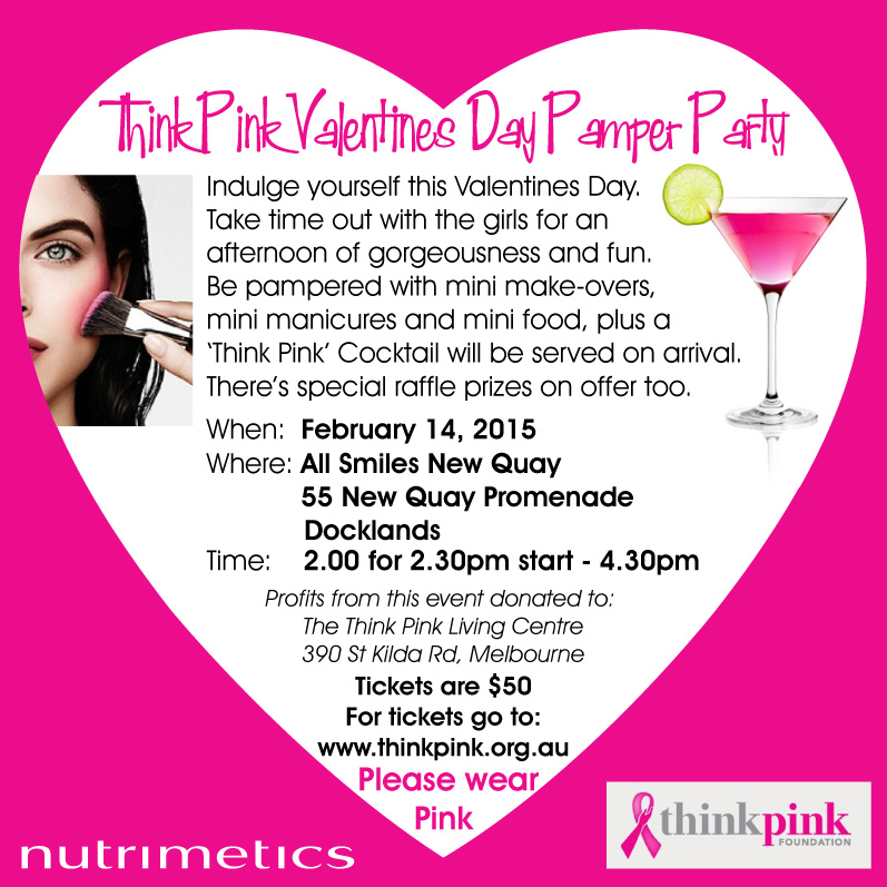 Think Pink Valentine's Day Pamper Party